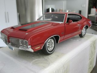 1/18 ACME A1805607 1970 OLDSMOBILE 442 W30 DR OLDS NO.  3 RED 1 OF 996 6