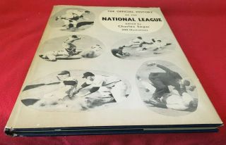 1951 Official History Of National League 75th Anniversary H/c Book With Dj