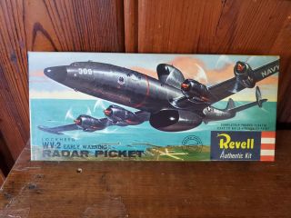 Vintage Revell Lockheed Wv - 2 Radar Picket Scale Unsure Complete With Decals