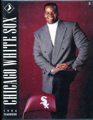 1994 Chicago White Sox Frank Thomas Baseball Yearbook B4