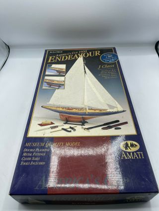 Amati Wooden Model Kit Americas Cup 934 Endeavour Uk Challenger Jc 1700/10