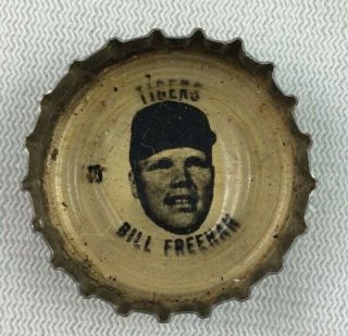 Mlb 1967 - 1968 Coke Baseball Bottle Cap - Bill Freehan,  Detroit Tigers