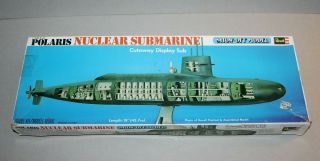 Vtg 1975 Revell Polaris Nuclear Submarine Show - Off Model 1:260 Scale H - 437