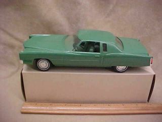 Vintage 1972 Jo - Han Models Green Cadillac Eldorado Dealer Promo Model Car W/box