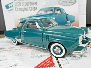 Danbury 1:24 Limited Edition 1950 Studebaker Champion Coupe " Aqua Green "