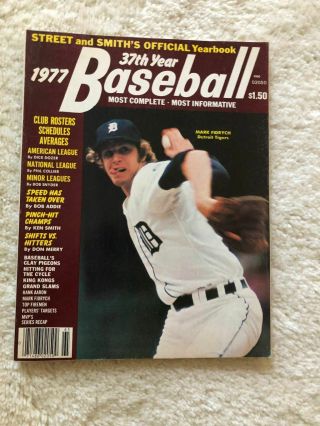 Street Smith Baseball Yearbook 1977 Mark Fidrych Detroit Tigers So Long Aaron