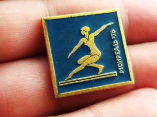 Vintage Soviet Pin Badge Olympic Games,  Olympics,  Montreal 1976,  Ussr