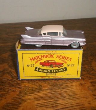 Moko Lesney Matchbox 27c Cadillac Sixty Special Rare