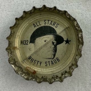 Mlb 1967 - 1968 Fresca Baseball Bottle Cap - Rusty Staub,  Houston Astros