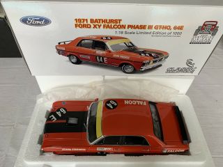 1:18 Classic Carlectables 1971 Bathurst Ford Xy Falcon Phase 3 Gt - Ho 64e
