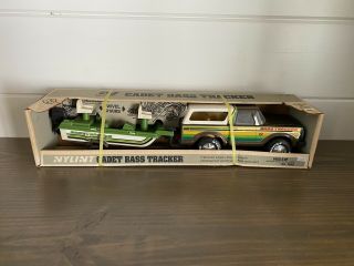 Extremely Rare Nib Steel Nylint 1040 Cadet Ford Bronco With Bass Tracker Boat