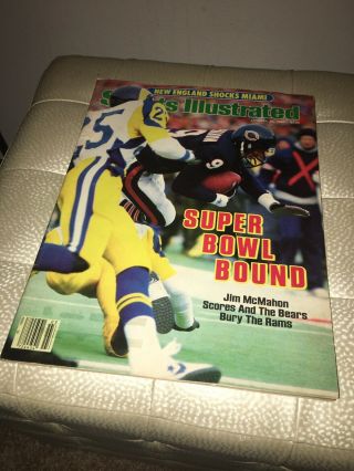 January 20,  1986 Jim Mcmahon Chicago Bears Sports Illustrated Bowl