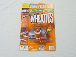 Richard Petty 43 Nascar Legends Of Racing Wheaties Cereal Box (flat) 2000