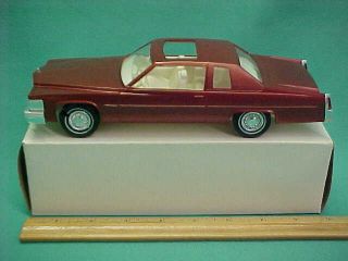 Vintage 1977 Jo - Han Models Saffron Cadillac Coupe Deville Dealer Promo Car W/box