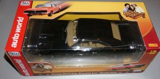 ' 69 Charger Dukes Of Hazzard Happy Birthday General Lee 1/18 Auto World Diecast. 3