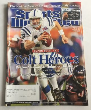 Peyton Manning Indianapolis Colts Bowl Xli Sports Illustrated