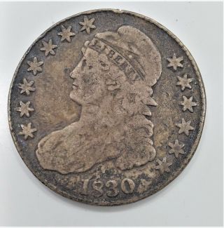 1830 Capped Bust Silver Half Dollar 50c - You Grade It - R52