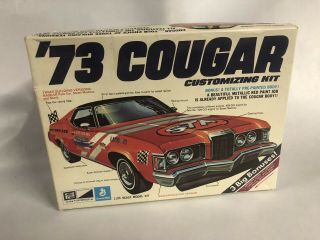 Vintage Orginal Mpc 1973 Cougar Customizing Car Model Kit 1 - 7322 - 250