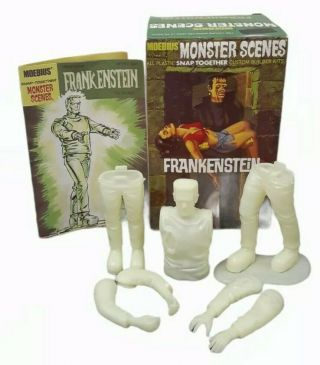 2008 Moebius Monster Scenes Frankenstein Model Kit Writing On Box 1/13