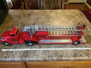 Vintage Tonka No.  5 Aerial Hook And Ladder Fire Truck