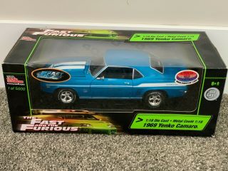 The Fast And The Furious 1:18 Chevrolet Yenko Camaro Blue 1 Of 5000