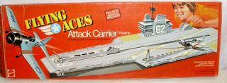 Mattel Flying Aces Attack Carrier Flagship Play Set Boxed Complete