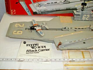 MATTEL FLYING ACES ATTACK CARRIER FLAGSHIP PLAY SET BOXED COMPLETE 3