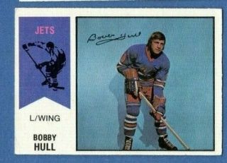 1974 - 75 Opc (o - Pee - Chee) Wha Hockey: 50 Bobby Hull,  Winnipeg Jets