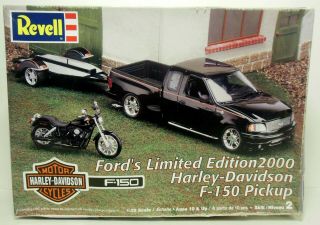 Revell Limited Edition Harley Davidson 2000 Ford Pickup With Motorcycle Kit