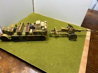 1/35 Scale Built German Field Gun And Halftrack