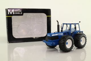Marge Models 1204; Ford County 1884 4x4 Tractor; Blue & White; Boxed