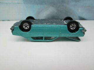 Matchbox/ Lesney 53c Ford Zodiac Mk4 Metallic BLUE - Superfast - Narrow Wheels 6