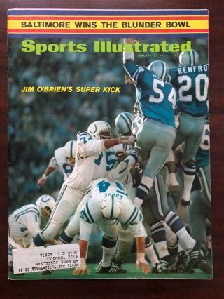 Sports Illustrated January 25 1971 Bowl V Dallas Cowboys Baltimore Colts
