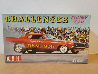 Vintage Jo - Han 1/25 Scale Challenger Funny Car Plastic Model Kit