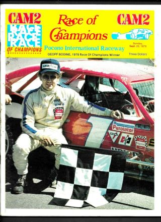 1979 Pocono International Raceway Cam2 Race Of Champions Program
