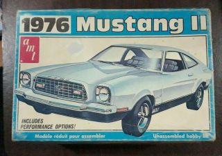 Amt 1976 Ford Mustang Ii 2 Release T470 Unbuilt Inside
