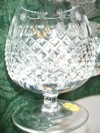 Vintage (set Of 6) Echt Bleikristall Crystal Brandy Sniffers With Label