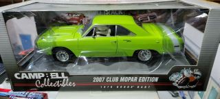 1/18 Campbell Collectibles - 1970 Dodge Dart Highway 61 2007 Mopar Club Edition