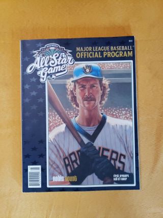Mlb 2002 All - Star Game Milwaukee Brewers Official Program Robin Yount Cover