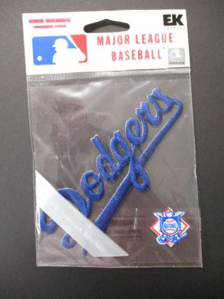 Ek Success Los Angeles Dodgers Mlb Patch Size 2 X 4.  25 Inches In Package