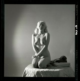 1950s Nude Model Bunny Yeager Archive Orig 2 1/4 Camera Negative