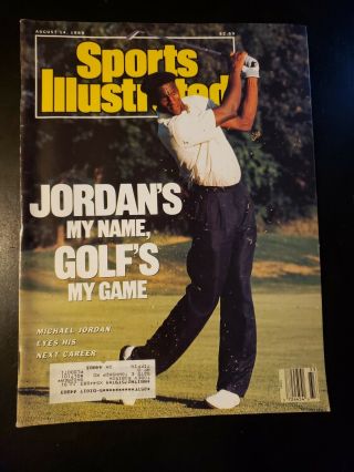Vintage August 14 1989 Sports Illustrated Michael Jordan Golf Chicago Bulls