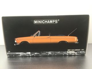 Minichamps 1:18 Bmw 1600 Cabriolet 1967 Orange Modell Nr: 100 021030