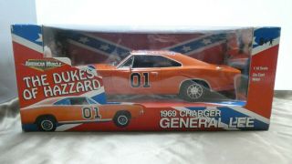 American Muscle ERTL The Dukes of Hazzard 1969 Charger General Lee 1/18 MIB 2
