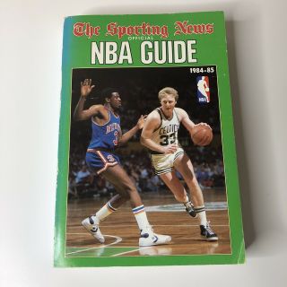 1984 - 85 The Sporting News Official Nba Guide Larry Bird Celtics Bernard King