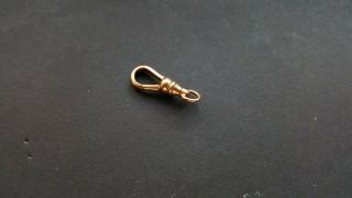 Antique 9ct Gold Albert Chain Or Guard Muff Chain Swivel Dog Clips Clasp