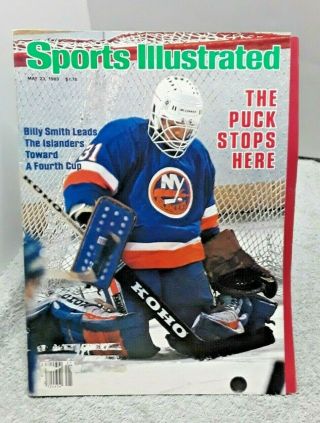 Sports Illustrated May 23 1983 Billy Smith York Islanders Label Removed