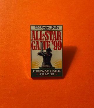 1999 All Star Game Baseball Boston Globe Fenway Park Lapel Pin