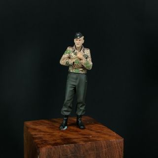 1/35 Built And Painted Resin Wwii German Panzer Commander Officer B Figure