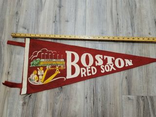 Vintage Fenway Park Boston Red Sox Felt Pennant